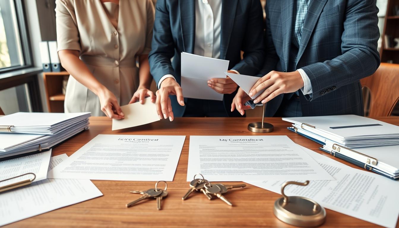 Property settlement documents and transfer review